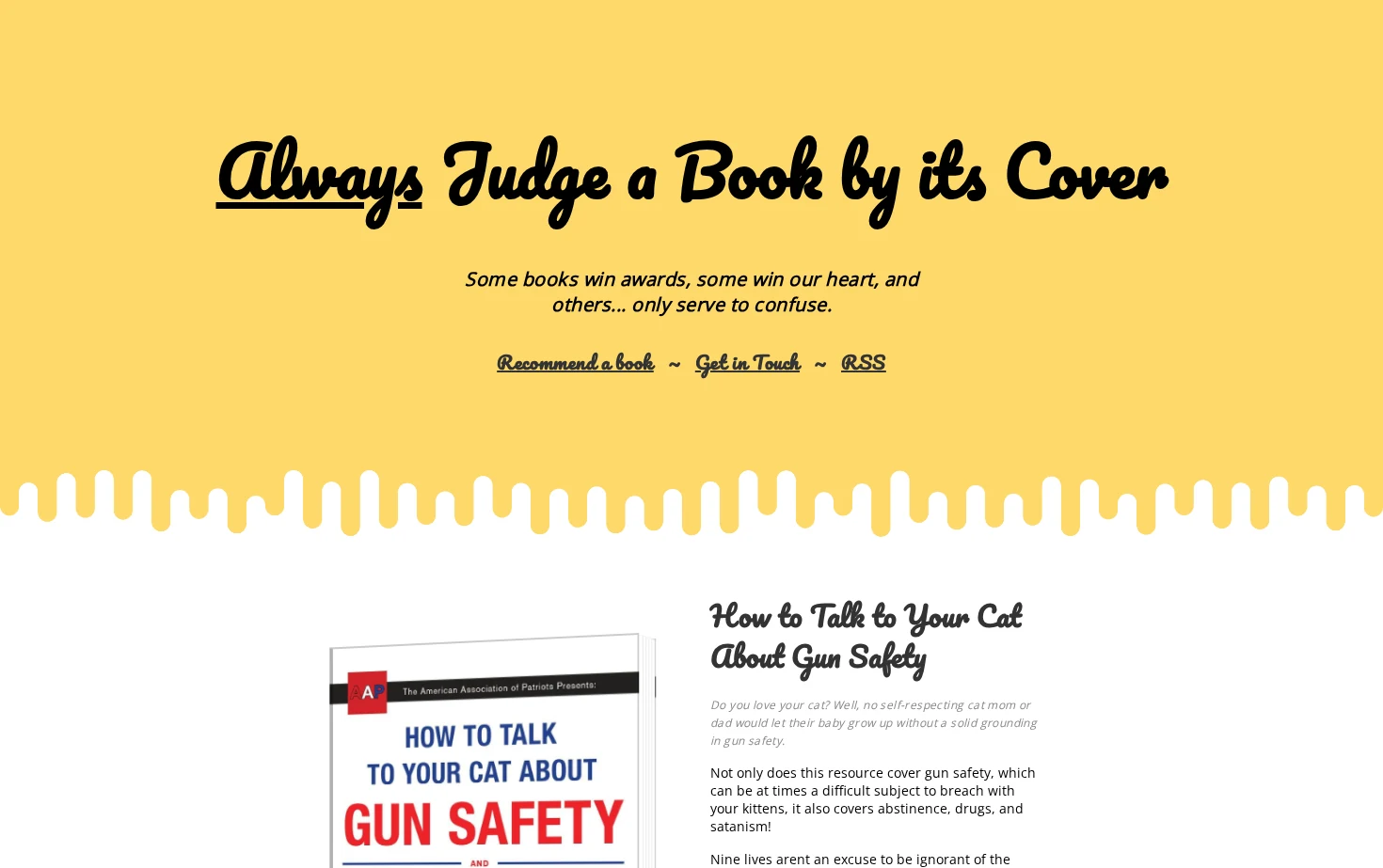 Always Judge a Book by its Cover 页面快照